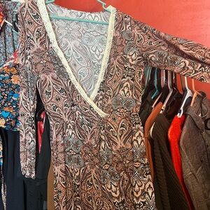 Bohemian Paisley V-Neck Romper